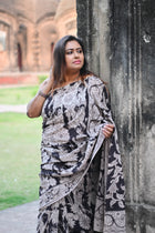 Daksha Kalamkari Cotton Saree - Uttariya