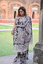 Daksha Kalamkari Cotton Saree - Uttariya
