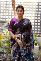 Malabika Kalamkari Saree - Uttariya