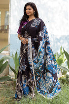 Malabika Kalamkari Saree - Uttariya