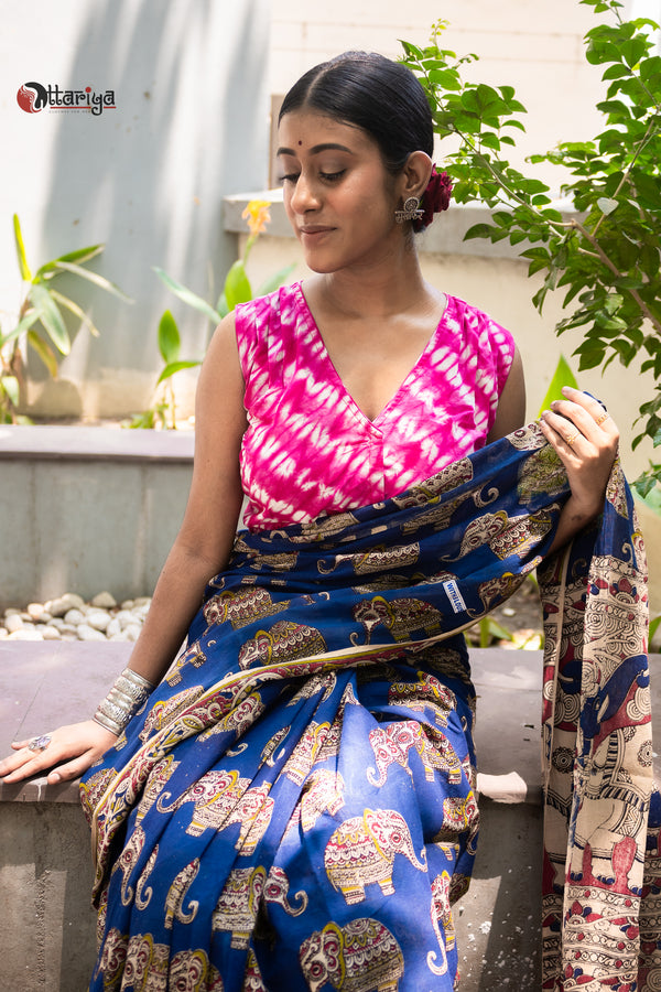 Pink Shibori Blouse