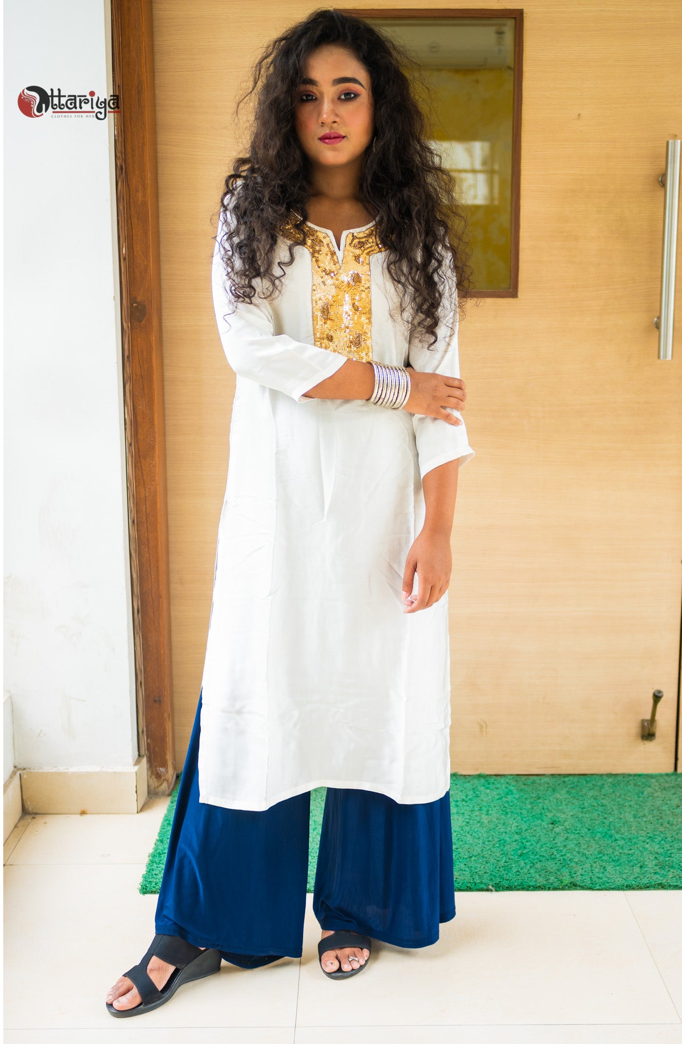 Roshniya Modal Silk Kurta Set