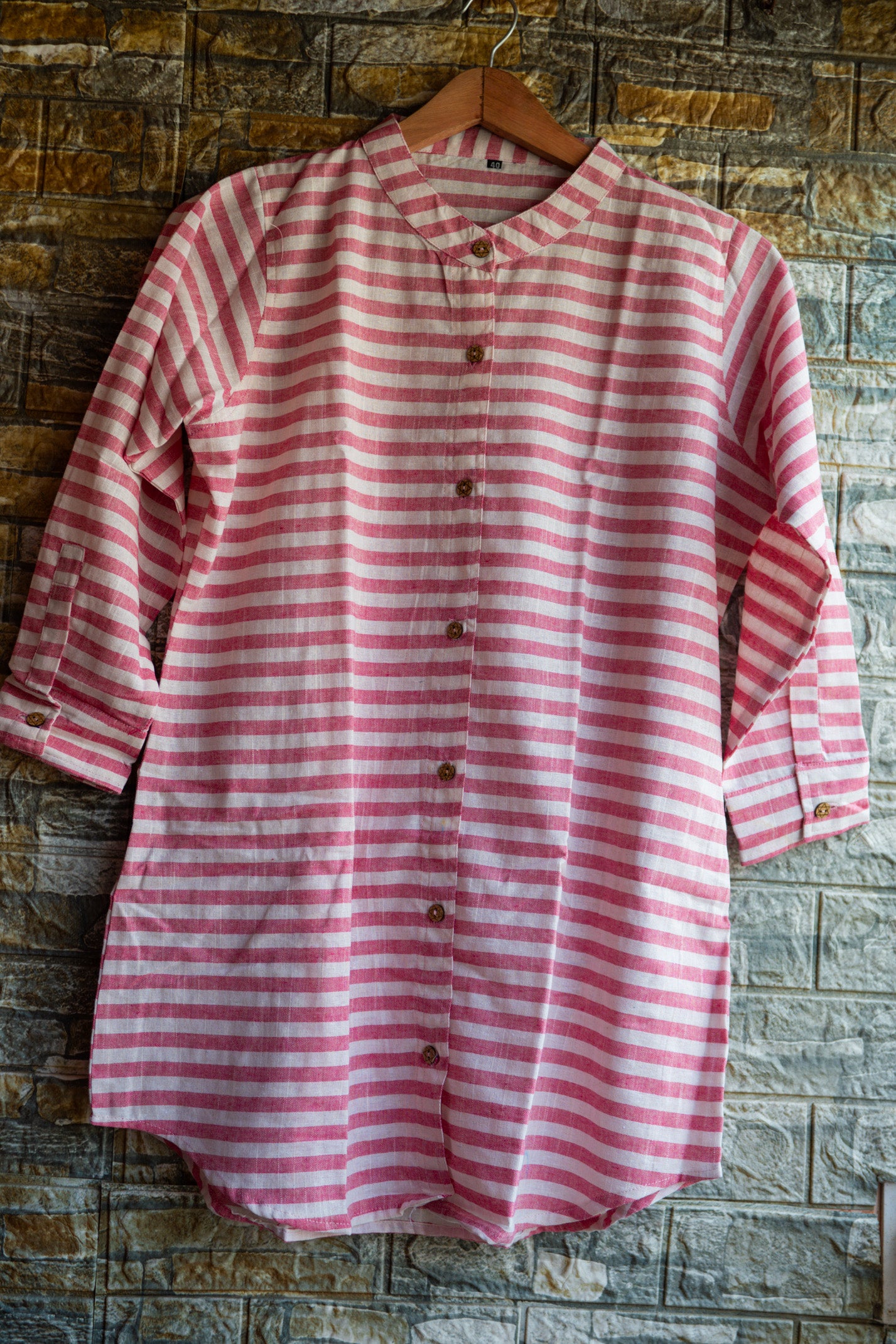 Pink stripe Kurta