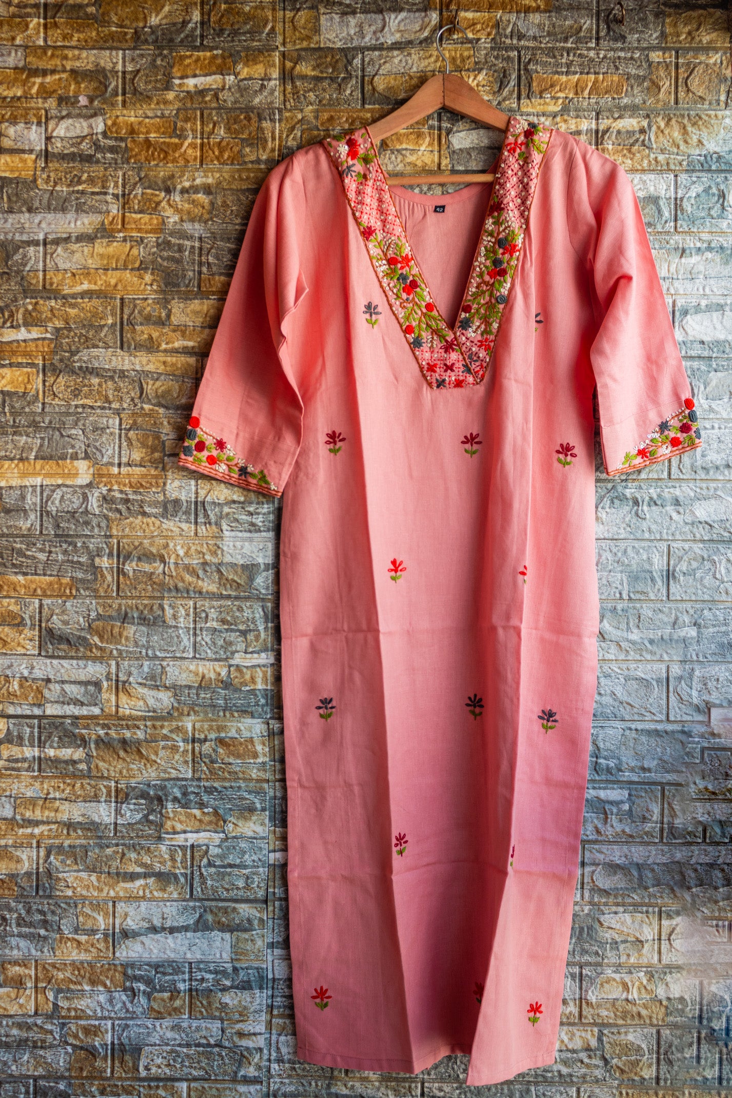 Pinky ponky love Kurti