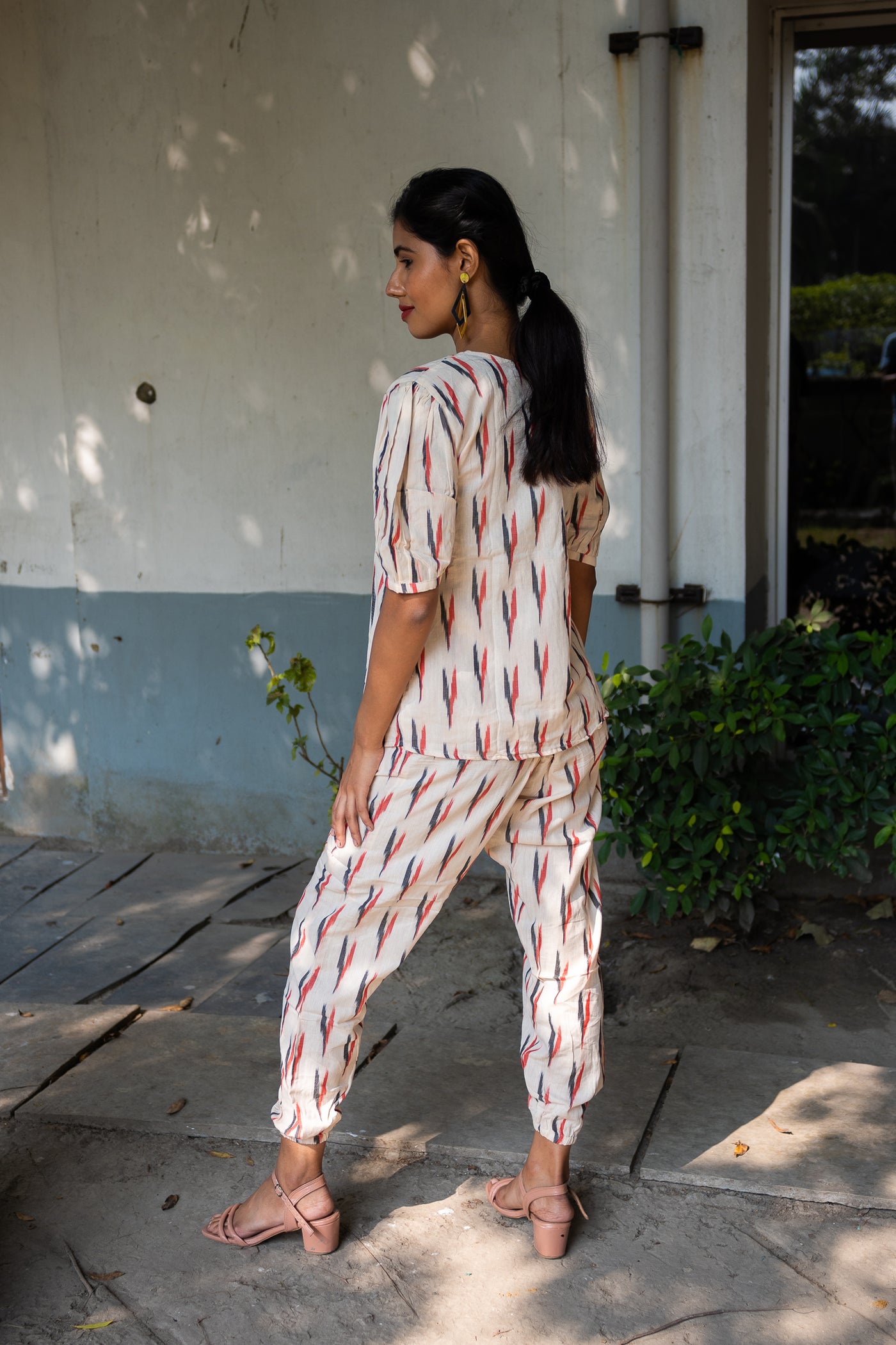 Chandrika Ikkat Cotton Co ord Set - Uttariya