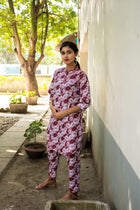 Pochampally Chromatic Swirl Linen Silk Co ord Set - Uttariya