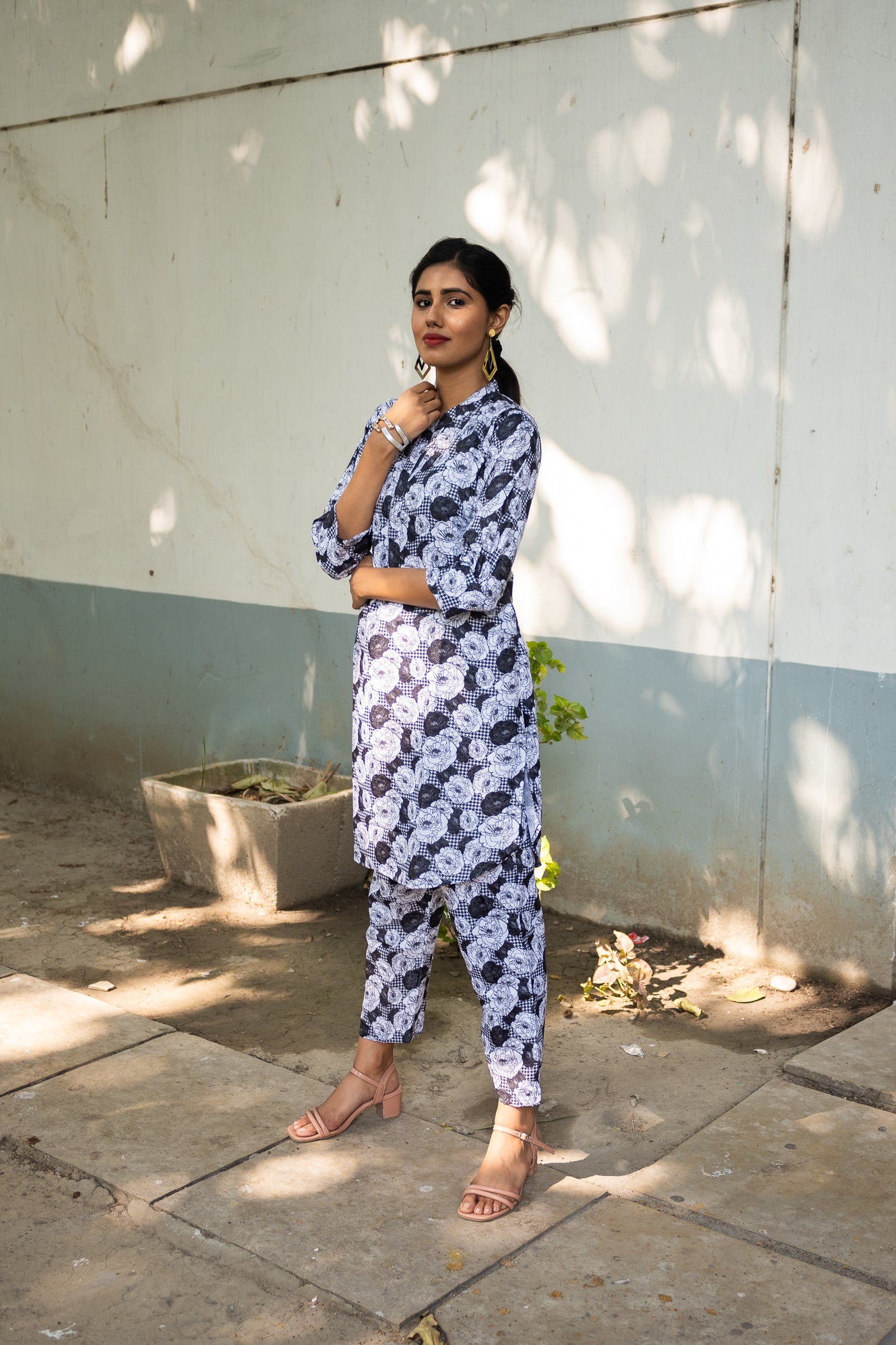 Jongla Silk Co ord Set - Uttariya