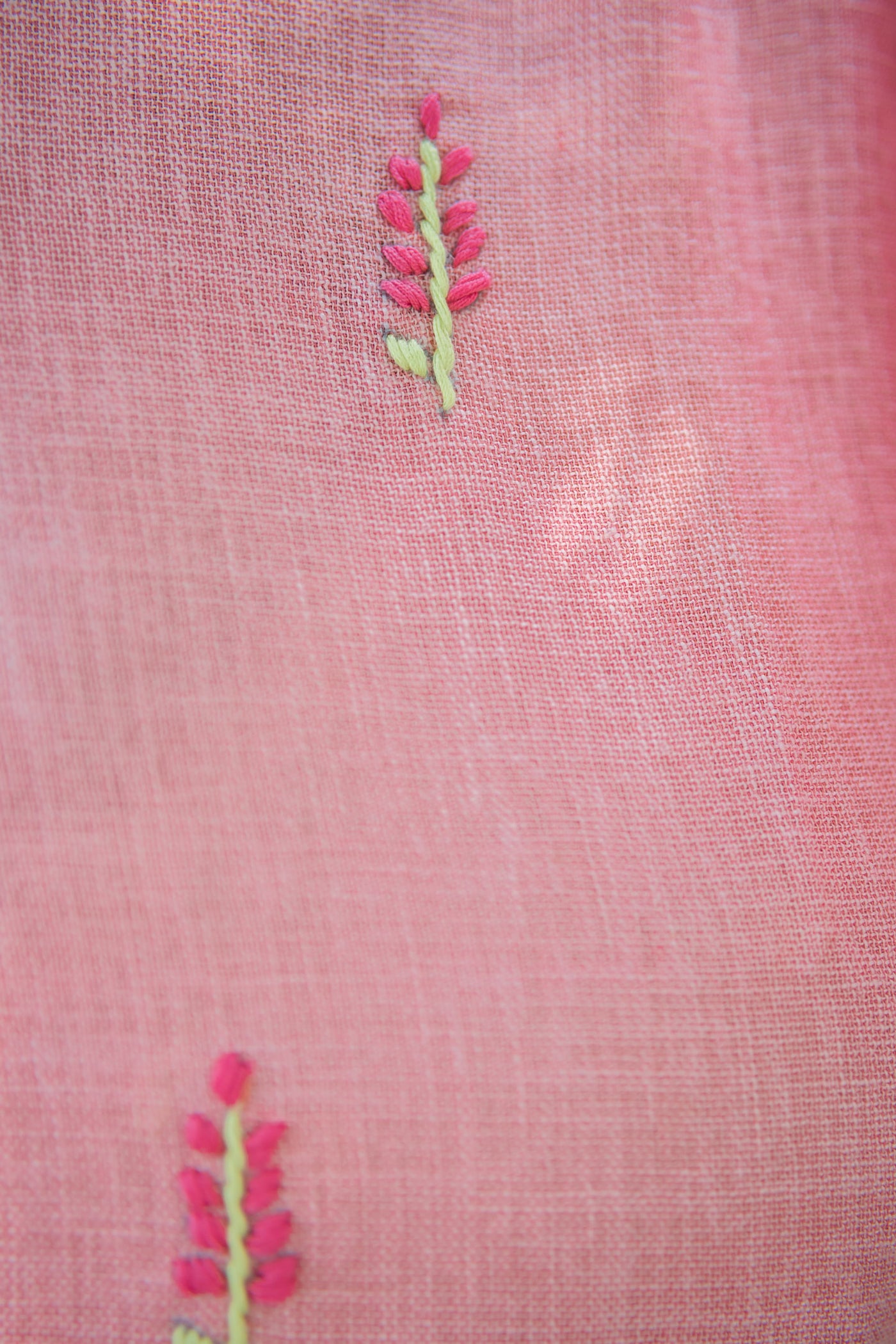 Pallavi — Embroidered Linen Kaftan Dress - Uttariya