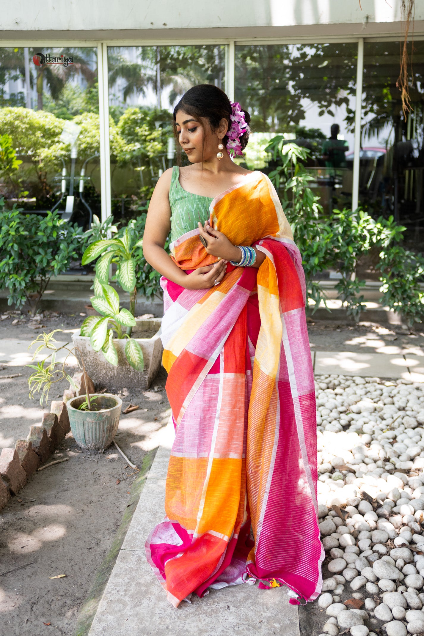 Candy Linen Saree