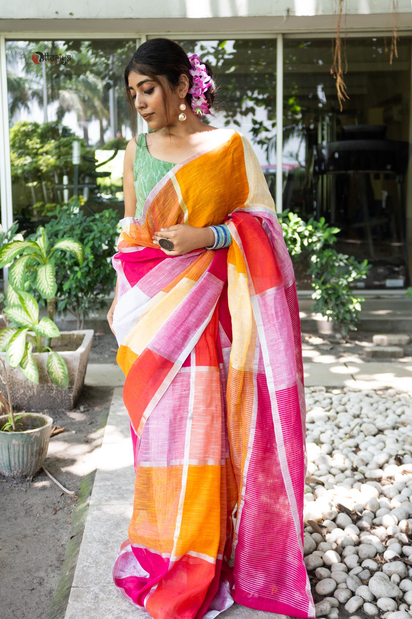 Candy Linen Saree