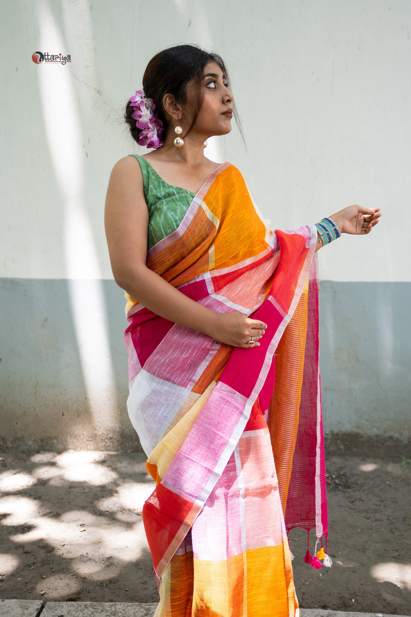 Candy Linen Saree