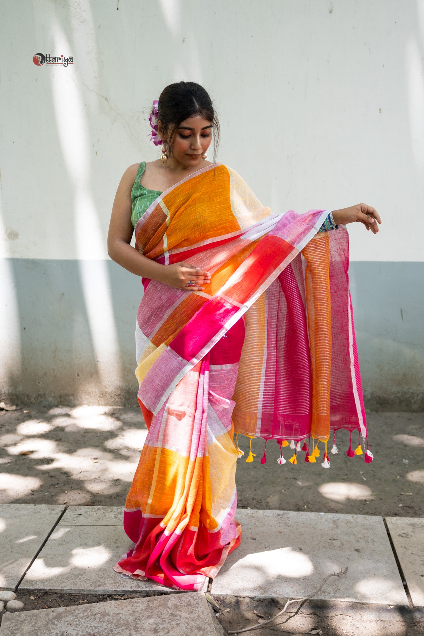 Candy Linen Saree