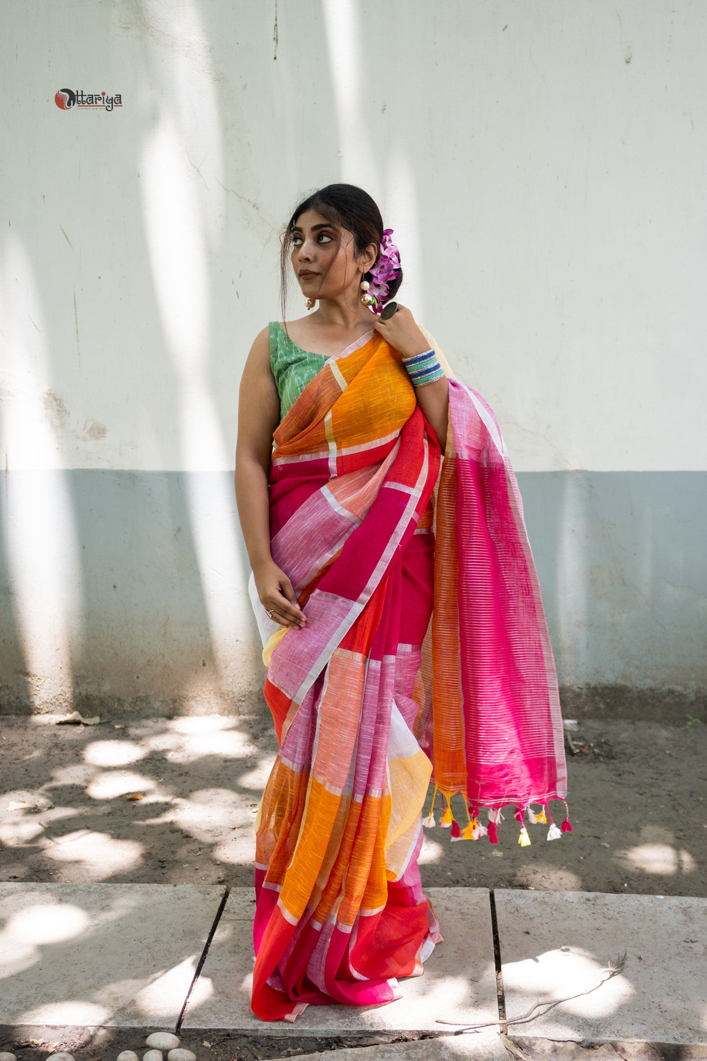 Candy Linen Saree