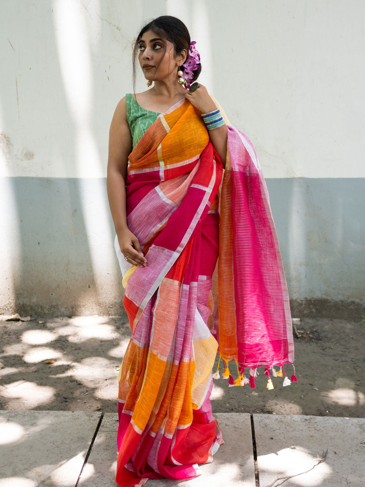 Candy Linen Saree