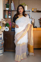 Harsha Linen Saree - Uttariya