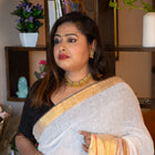 Harsha Linen Saree - Uttariya