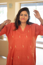 Mrittika — Embroidered Linen Dress