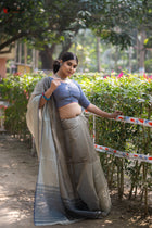 Slate Love Saree - Uttariya