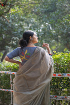 Slate Love Saree - Uttariya