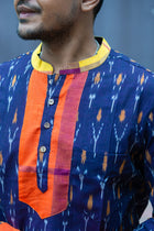 Ikat Gamcha Patch Popover Shirt