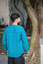 Ikat Gamcha Colorblock Short Kurta