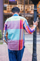 Patchwork Gamcha Check Shirt — Multicolor