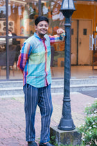 Patchwork Gamcha Check Shirt — Multicolor
