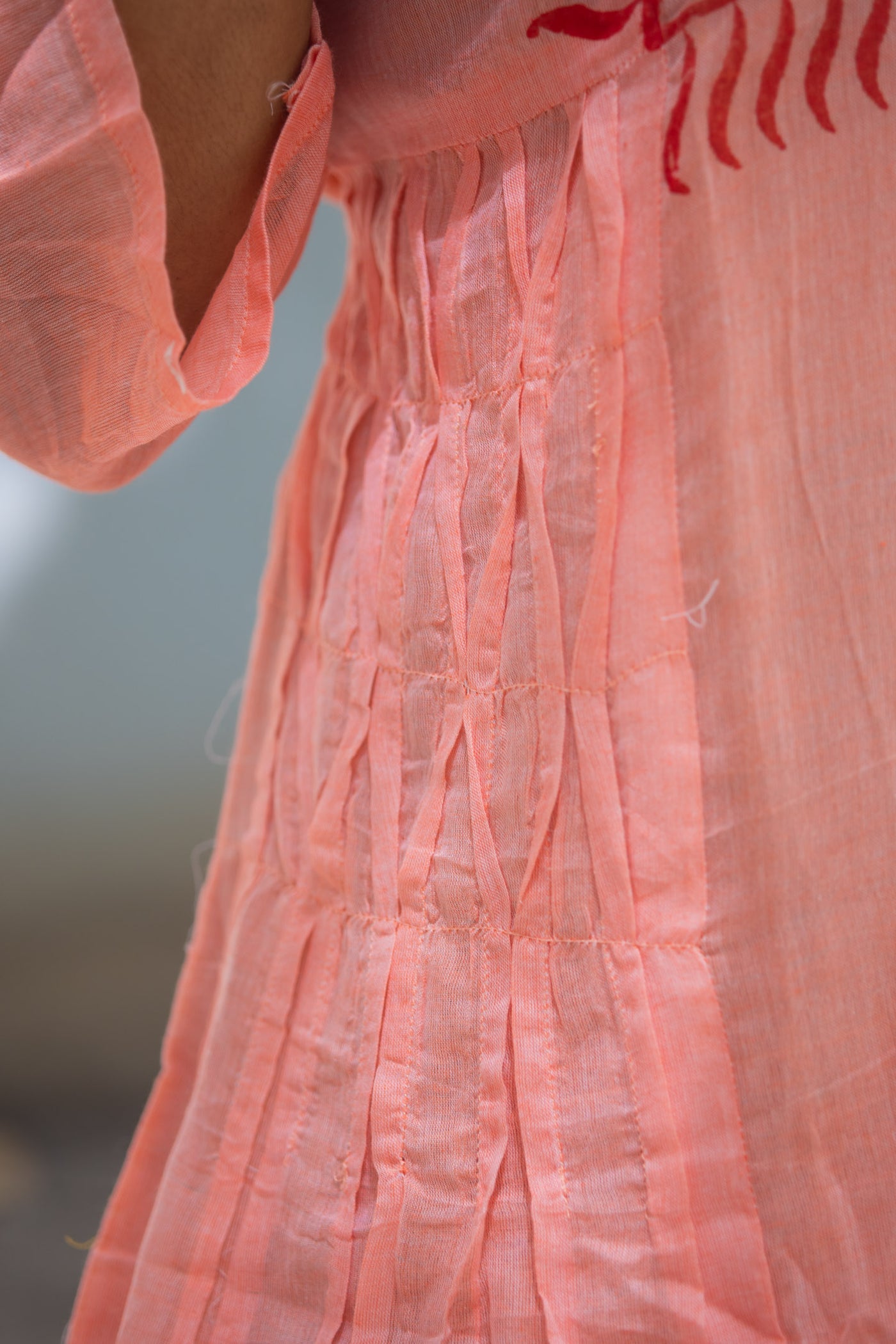 Gulmohar — Mul Cotton Block-Printed Designer Dress