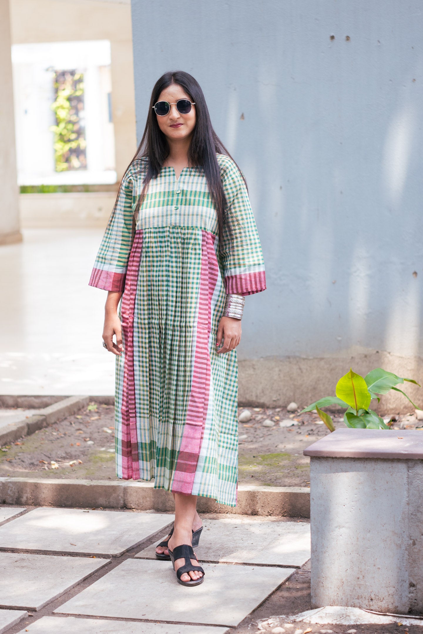 Saatrang Gamcha Dress