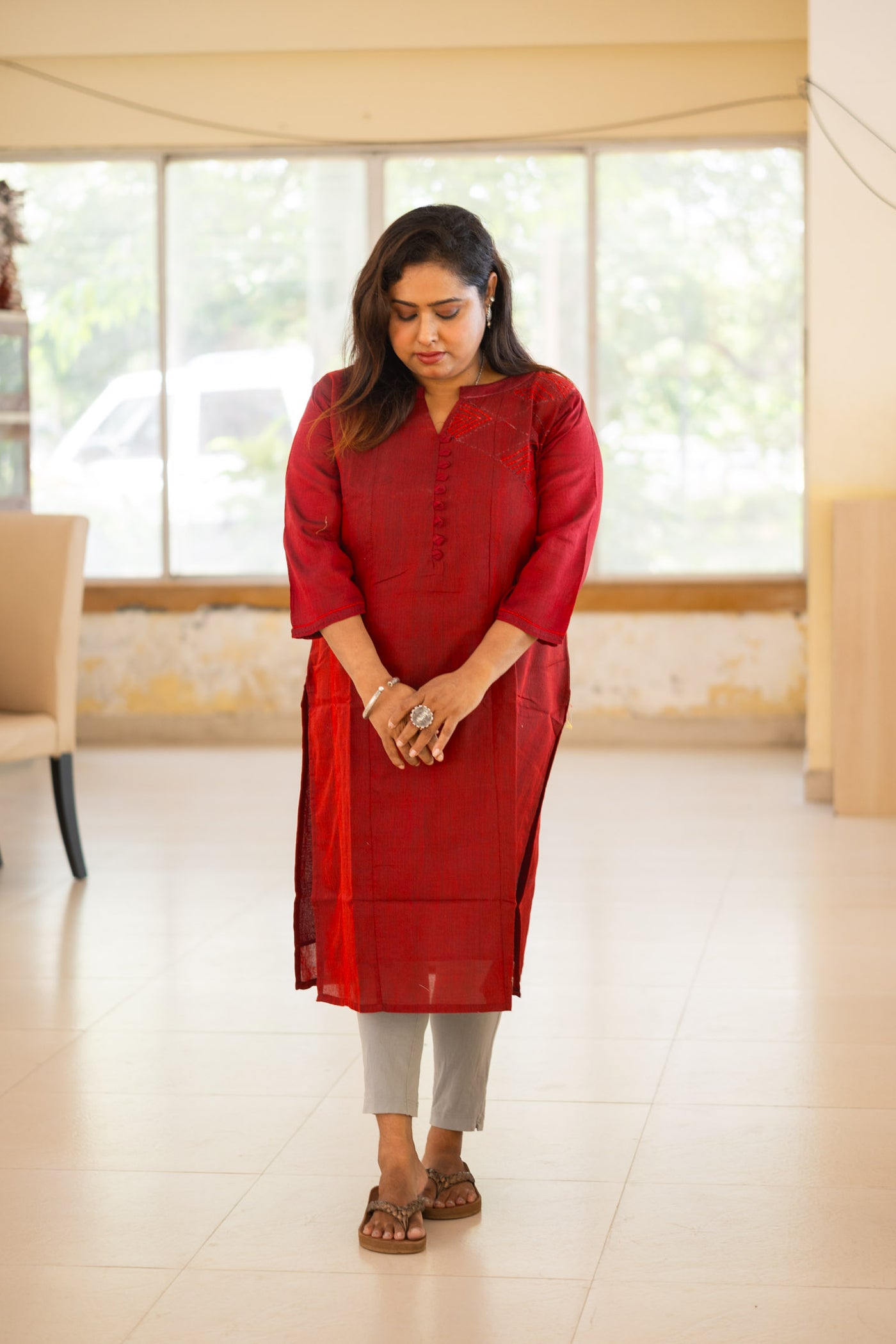Raktim Handwoven Cotton Kurta