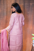 Golapi Zardosi Chanderi Kurta Set