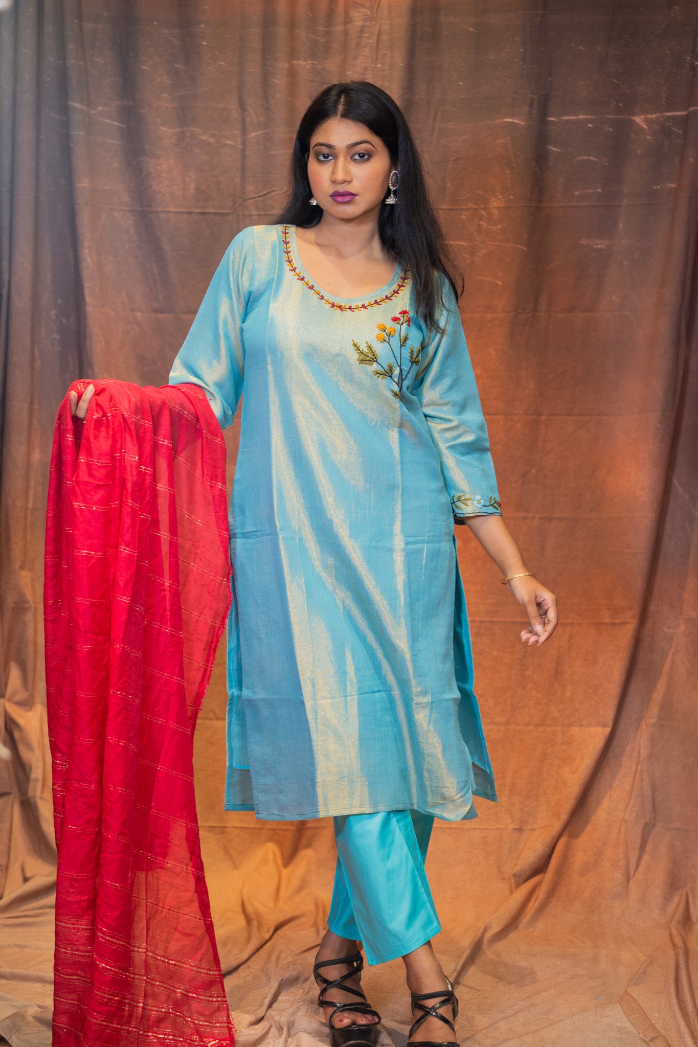 Golapi Mahi Kurta set