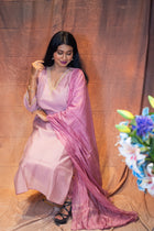 Golapi Zardosi Chanderi Kurta Set