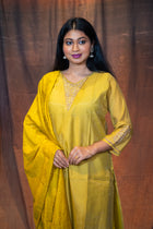 Holud Zardosi Chanderi Kurta Set