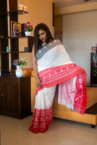 Bengali Tradition Monoroma Pure cotton Saree - Uttariya