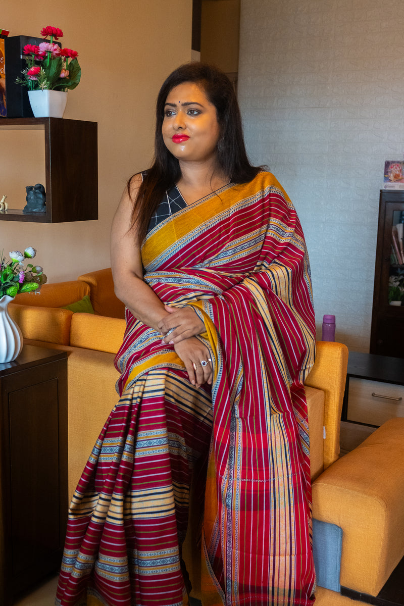 Bengal Breeze Dhaniya  Saree