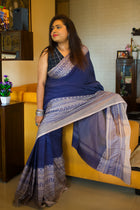 Sunset Serenity Cotton Saree - Uttariya