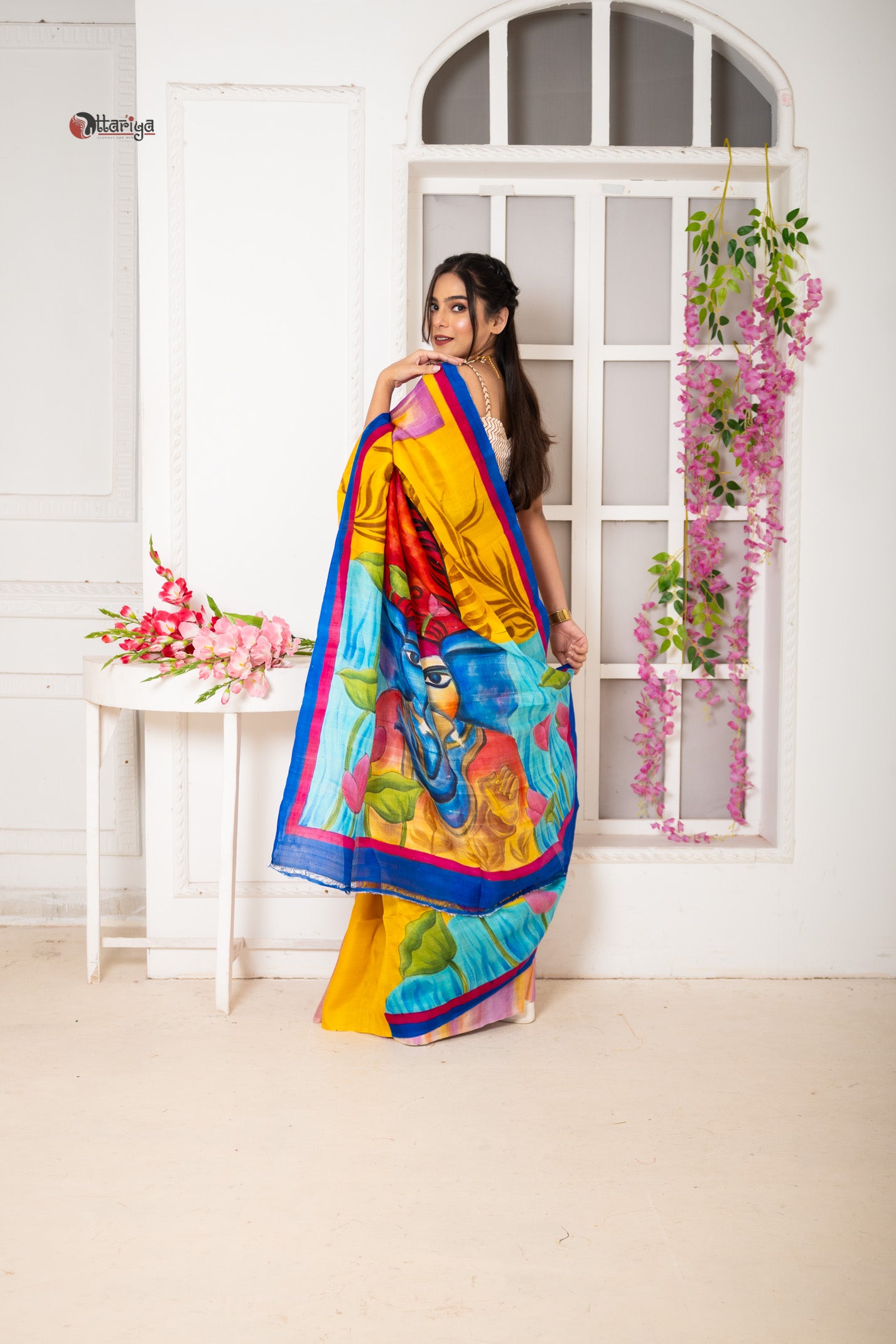 Ganesha pure  tasar silk sarre