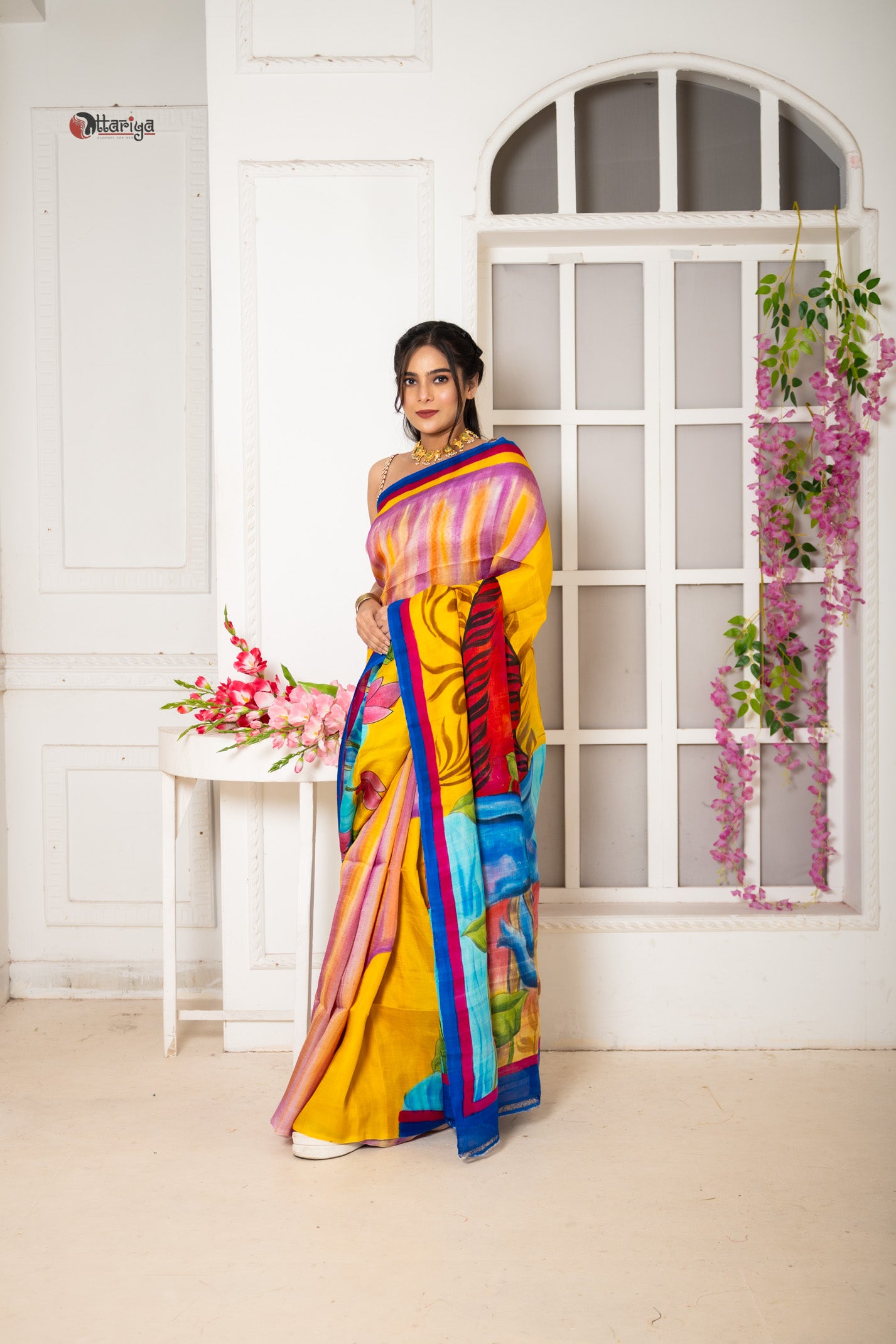 Ganesha pure  tasar silk sarre