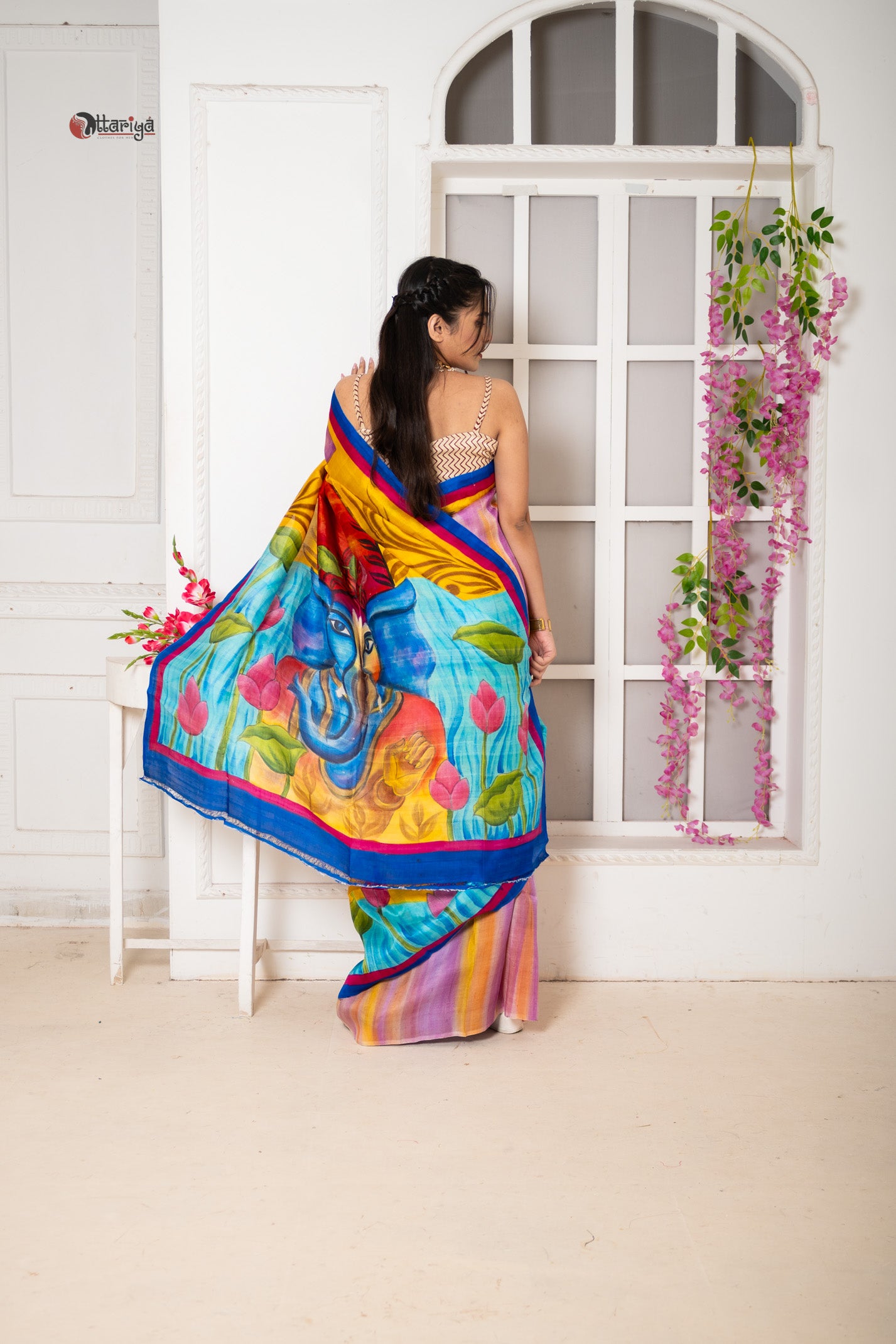 Ganesha pure  tasar silk sarre