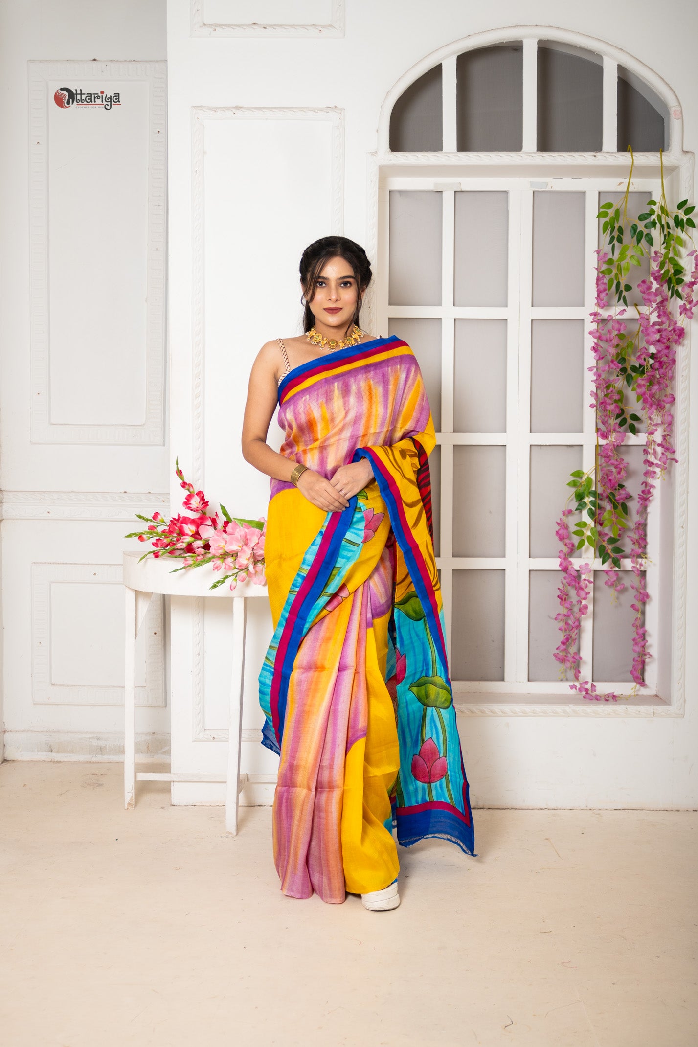 Ganesha pure  tasar silk sarre