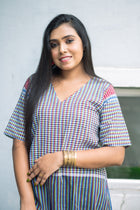 Palash Gamcha Tiered Maxi Dress