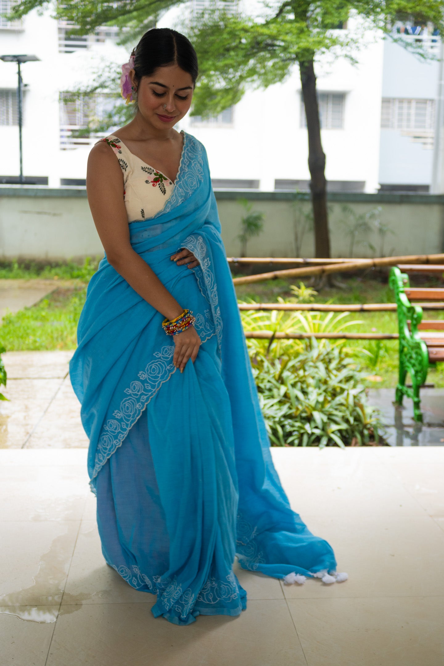 Akashi Rose Saree