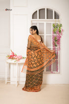 Forest Dhakai Jamdani Saree - Uttariya