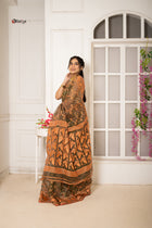 Forest Dhakai Jamdani Saree - Uttariya