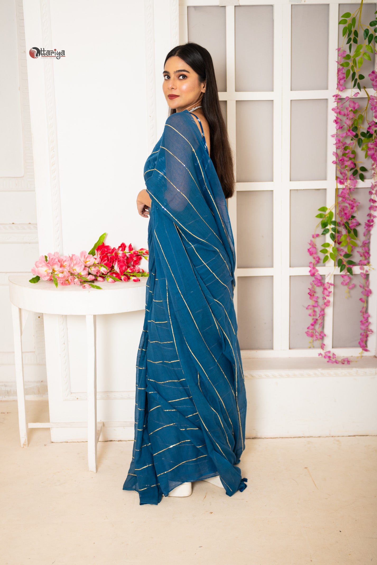 Ink Gulal Saree