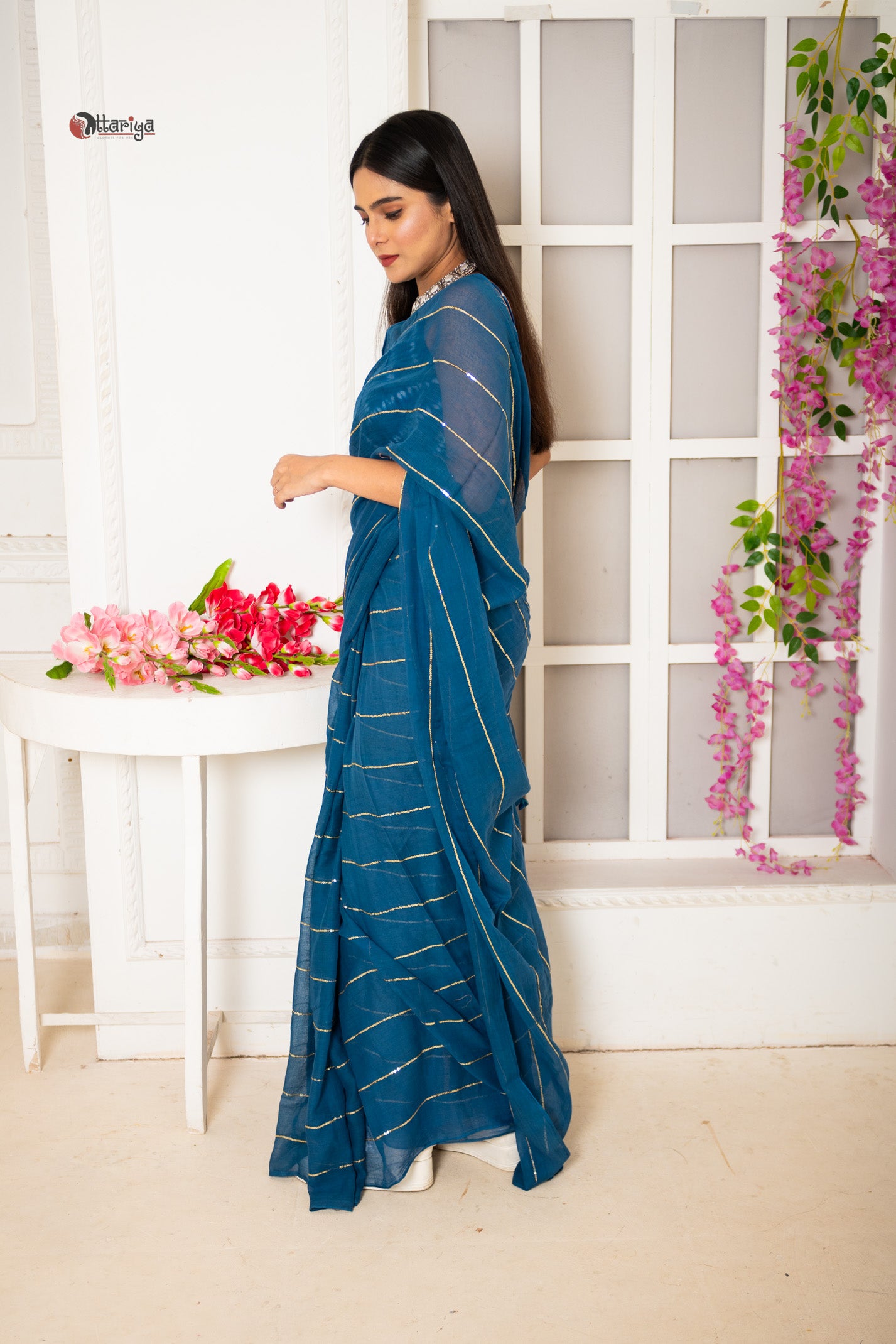 Ink Gulal Saree