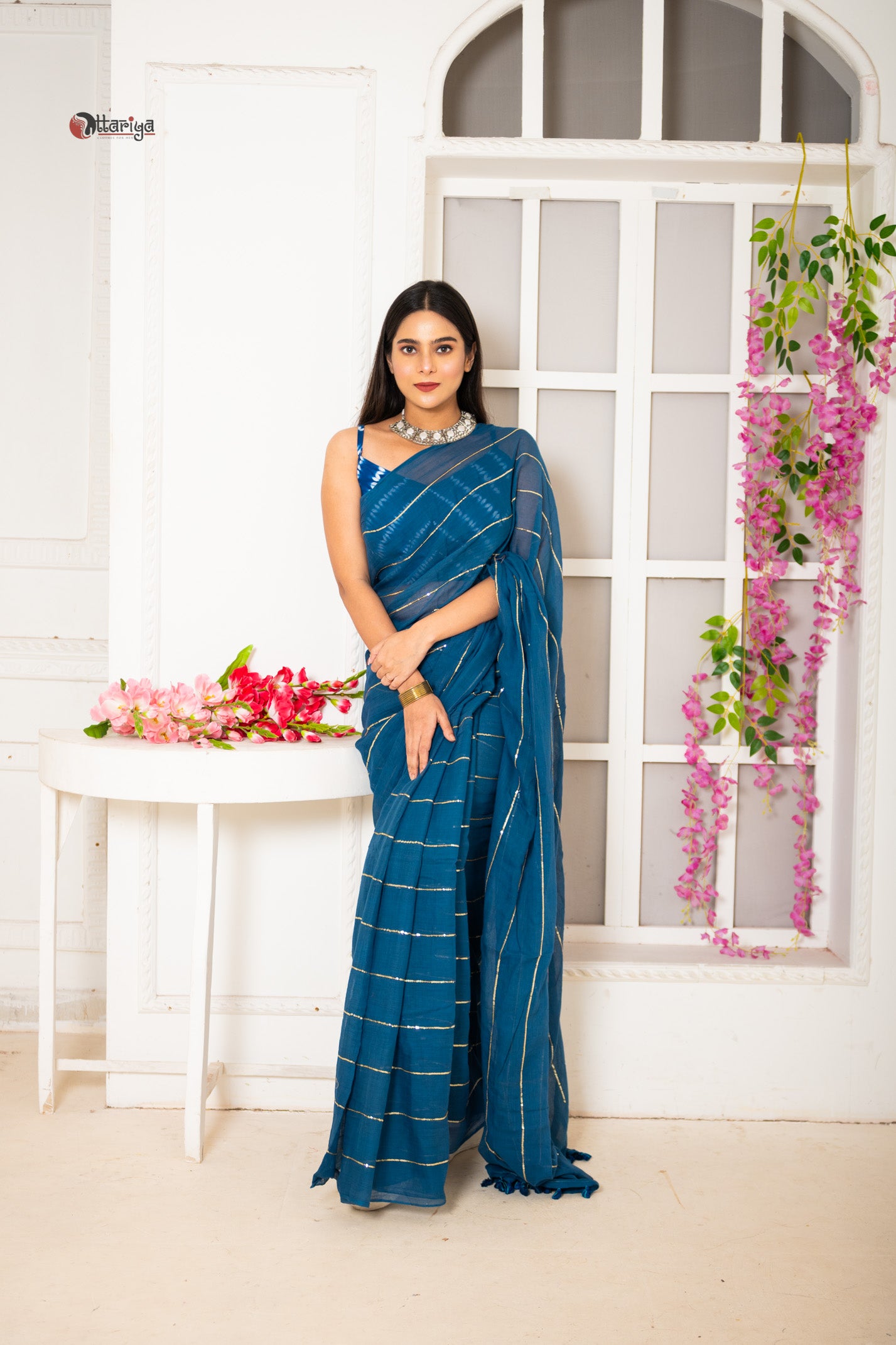 Ink Gulal Saree