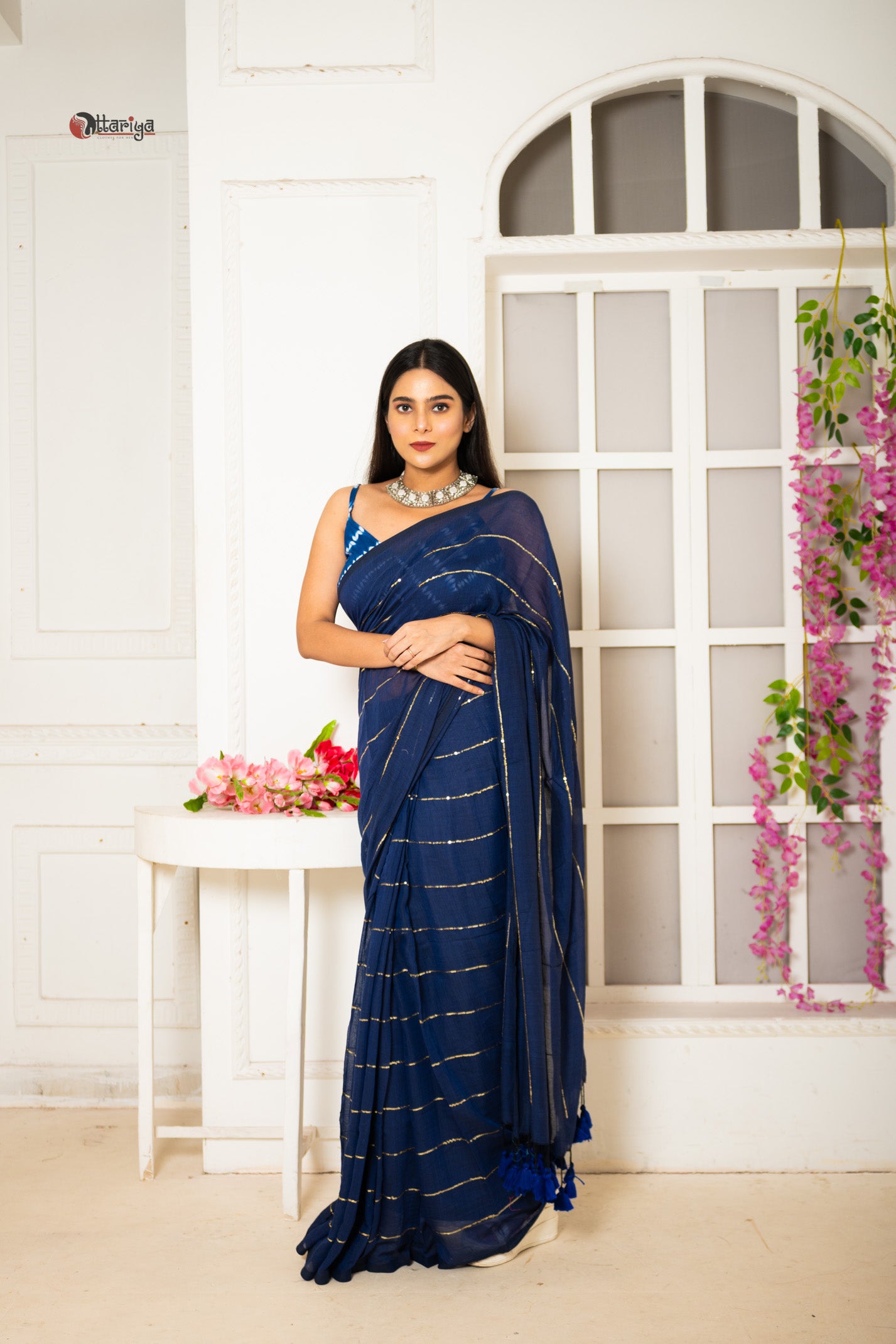 Navy Sitara Saree