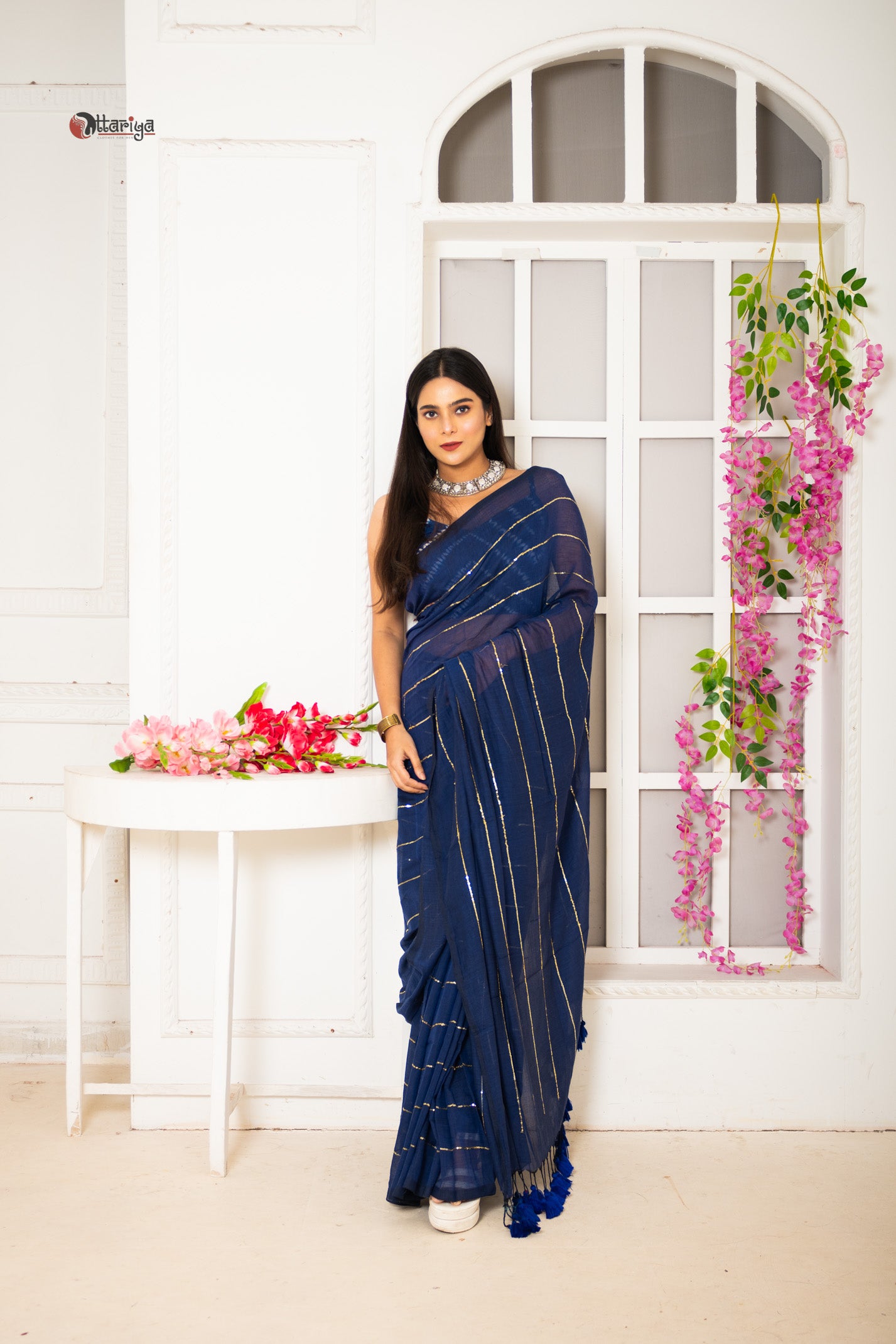 Navy Sitara Saree